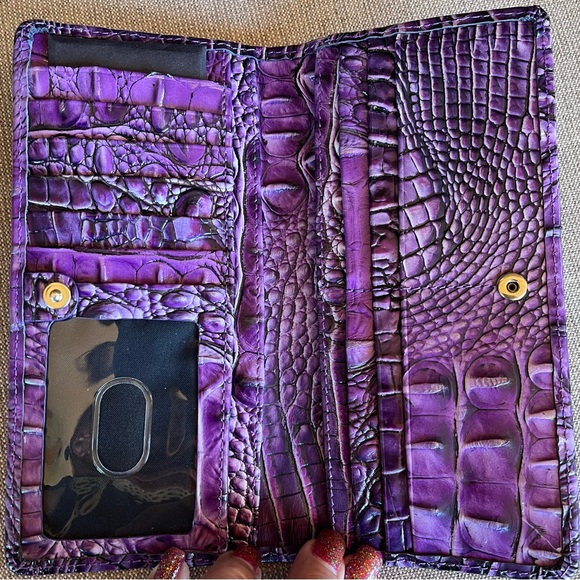 NWT Brahmin Ady in ULTRAVIOLET Ombre All Over Wallet - Picture 7 of 13